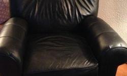 Berkline black leather recliner....very comfortable..nice quality...nice...must see!..