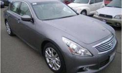 2013 Infiniti G37
Lease 2013 Infiniti G37X AWD Coupe For $399.00 Per Month, 24 Months Term, $0 Zero Down.
8-Way Power Leather Seats W/ Memory
Sunroof
Bose Audio System
Rear Sonar System
330-hp 3.7-liter VVEL V6
Intelligent All-Wheel Drive
Infiniti