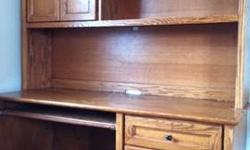 A big oak computer desk, in very good condition, but I don't have a car, you must come here to pick it up by your own,