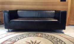 Beautiful barely used sofa for sale. Durable split leather is easy to care for as it can be wiped clean with a damp cloth. Purchased new this couch sells for $500.00. Wonderful couch in excellent condition for a great deal. Feel free to ask any questions.