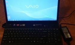 Up for sale is a laptop/personal computer/pc/notebook
Brand: Sony Electronics Inc
Model Number Vaio E Series PCG-71C11L
Processor: AMD E-350 1.60GHZ
Installed Memory Ram: 4GB Gigabytes
Hard Drive Storage: 500GB
Ports: HDMI
VGA
4 USB Ports
SD
Pro Duo