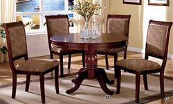 Product description:
NOTE: Shipping is FREE within Manhattan, Brooklyn, Queens, and Bronx and includes only a curbside delivery. Toll Free (877) 336-1144
This beautiful casual dining table and chair set will add a sophisticated touch to your contemporary