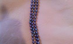 Real blue with a shade of brown cultured rice pearl 3 strand bracelet, they're gorgeous , its one of a kind cause they come from the Philippines one of the best producer and exporter of pearl. 8 inches. Selling this for $40,
White cultured pearl $35, this