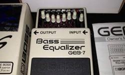 In Perfect Condition, not a single scratch or dent or ding. Was used on an effects board for 6 months. Never Used For a Gig, Maybe a total of 100 hours of use. Original Box and owners manual.
GEB-7: Bass Equalizer
The GEB-7 is a seven-band equalizer