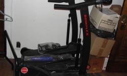 This bowflex exerciser is incredibly well priced!! Anyone who is familiar with this piece of equipment would be quite impressed at the offer! This bowflex has been rarely used since purchased a couple of years ago. It remains in good condition with