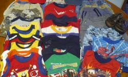 Very nice lot of Boys Summer Clothes size 4T. All from smoke free home and in very good used condition. There is a lot of wear left in these for some little boy. There are brands from The Childrens Place, Oshkosh, Old Navy, Disney, etc. Offering entire