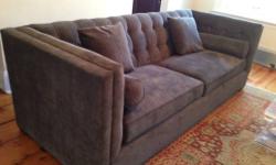 Amazing piece but have to move unexpectedly so can't take the couch. Dr sofa will have to help us move it at a cost of 250. Large beautiful sofa! 1800 retail
"Dusk" Tufted Sofa
Tufted, tight-backed sofa quietly captivates with its sheltering shape and the