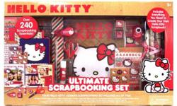 I'm selling brand new Hello Kitty Ultimate Scrapbooking Set - Over 400 Essentials. Unopened box
This Ultimate Scrapbooking Set includes a 30 page hardcover scrapbook, 4 glitter printed pages, wavy-edged scissor, double sided gel pen, 2 punch-out sheets,