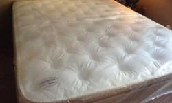 I have a brand new Queen pillowtop mattress set still in original factory sealed plastic. It is over 12" thick and super comfortable. Individually pocketed coils and retails over $1,000. Includes pillowtop mattress and box foundation- complete set! I also