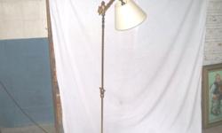 A beautiful Art Deco period bridge arm lamp in working condition. 64" tall, 10" bird base. CALL 845-754-7233 CASH, YOU PICK IT UP.