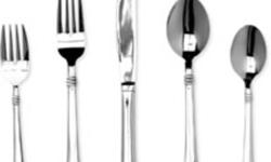 INCLUDES:
7 Dinner Forks
8 Dinner Knives
8 Soup Spoons
8 Cocktail Forks
16 Salad Forks
16 Teaspoons
FEATURES:
With its clean lines and simple ornamentation, Codie flatware from Cambridge Silversmiths sets a handsome table for everyday dining. Crafted from