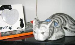CAT COLLECTOR ITEMS, FIGURINE as indicated, or take both for $17 and will throw in "The Cat Who Came for Christmas", the best selling cat book of all time by Cleveland Amory plus "Bob; No Ordinary Cat" by James Bowen. Touching tale of a drifter whose life