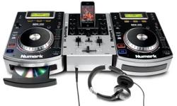 CD DJ In A Box
CD DJ IN A BOX is a complete DJ setup with two NDX200 CD players, headphones, and a two-channel DJ mixer. You get a mixer and two rugged, heavy CD decks, each with a large jog wheel for comfortable performance. Anti-Shock? buffered