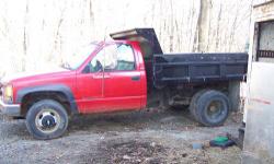 1997 Chevy K3500 Mason Dump Truck. 6.5 turbo diesel, auto trans., dump body in excellent shape, runs well, good tires. 102,000 miles. Comes with 8' Fisher Plow. Please leave name and phone # and I will call you back. You can text or call me at