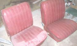 Pair of GM bucket seats for a 1963 Chevy Nova project. May fit other years and models. A little rough, need restoring. CALL 845-754-7233 CASH, YOU PICK UP.