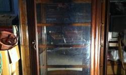 Antique China Cabinet approx 5.7 x 4 ft 18 in deep . Shows some wear with scratches and dings otherwise a very good looking piece.