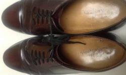 Arch supports - size 11 D excellent condition - soles are original - these are very well taken care of as should be for the descriminating gentleman - new these shoes are $160.00 - oxblood in color - plus shipping -can be seen between Rochester and