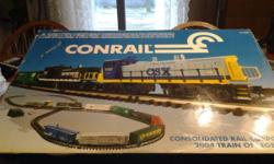 Conrail train set complete O gage brand new never used still in box.