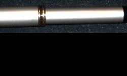 This is the classic Cross Fountain pen in the hard to find epoxy powder-coated Gray Matte finish. It is the older "Made In USA" model as evidenced by the older lettering style of the CROSS name on the clip. Moreover, the Gray epoxy powder coated models