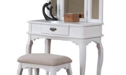 Crown Mark Vanity, Cherry
by Crown Mark
160 customer reviews | 48 answered questions
List Price: $129.99
Price: $88.93 & FREE Shipping.
You Save: $41.06 (32%)
Paste this link http://www.amazon.com/dp/B003RKVX10/?&tag=furniture03c-20 to your browser and go