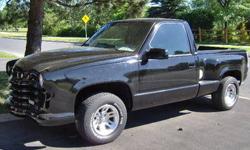Condition: Used
Exterior color: Black
Interior color: Gray
Transmission: Automatic
Fule type: Gasoline
Engine: 8
Drivetrain: GAS
Vehicle title: Clear
DESCRIPTION:
This started life as a 1995 chev c1500 out of california. In 2009 it underwent a frame off