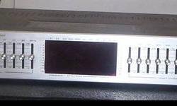 Your Vintage stereo graphic equalizer with spectrum display will allow you to fine tune the sound of your music for the room you?re playing music in.
Ordinary bass and treble controls cut or boost bass and treble frequencies in a narrow range. This 10