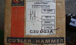 Cutler Hammer AC Lighting Contactor # C30DG3A. New in Box. See pics for details. $30.00
