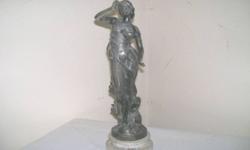 I have a beautiful victorian spelter statue of Daphne from greek mythology. A little over 14" tall. Missing one finger on each hand, base shows some deterioration. Nice piece from late 1890's. CALL 845-754-7233 CASH OR PAYPAL SHIPPING EXTRA.