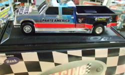 $35.00!! New in Box! Darrell Waltrip #17 Parts America Chrome 1997 Chevy Dually Truck Bank. 1/24 scale Limited Edition 1 of 2500. Email or call Action Performance (631) 737-7100. CHECK OUT OUR FACEBOOK PAGE FOR MORE SPECIALS AND VIDEOS.