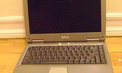 Dell Latitude D400 Laptop Computer
Pentium M
1GB - 2GB RAM
40GB - 60GB Hard Drive
Built in Wifi
12 inch screen
Windows XP Professional is installed as well as an office suite, antivirus, and other freeware.
Comes with AC Adapter.
Call 347-390-8786
Text
