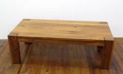 Rectangular wood coffee table made by Desiron.
Condition: Structure in great condition. Some wear and a burn mark on the top surface.
Dimensions: 48 x 24 x 15.5 in.
Cash and pick up only.