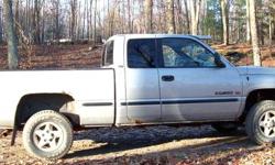 The truck has 68,700 original miles. The interior is cloth seats with one small tear in the drivers seat. Interior is clean. AM/FM, Cassette in working condition. Automatic Transmission with tilt wheel. 4 Door, 7 Passenger. Engine is 5.9 360 with plenty
