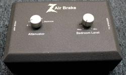Near peferct condition, excellent value (New at over $300.00).
The Z Air Brake has two major applications. One is for stage use, the other is for studio or home use.
For stage use, the Z Air Brake is a useful tool to limit your overall dB level at any