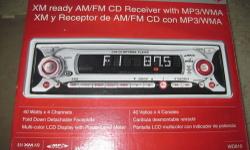 DURABRAND XM Ready AM/FM CD Receiver with MP3/WMA
NEW - Never opened
Model WD810
40 Watts X 4 channels
Fold down detachable faceplate
Multicolor LCD Display with Power Level Meter
$40.
Call three-1-5 four-8-six 9-seven-3-two, ask for Bill