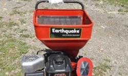 Heres a literally brand-new "EARTHQUAKE"compact 11.5hp chipper-shredder..its several years old but has never been ran (still has hang tag on it!)..i put gas & oil in it for the first time sat..its a little dusty from sitting around but runs/works