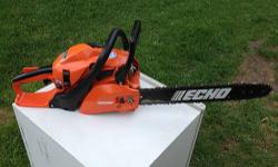 Echo CS-352 Chainsaw
16" Bar and chain in good shape
34.1 cc Easy Starting "Vortex" Engine
Primer Bulb / Anti Vibration Handle
I30 Effortless Starting Recoil Assembly
Echo Saw Startes on the 3rd pull, runs very smooth and has a tons of power for light