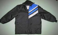 Edco Snowmobile Winter Ski Jacket/Coat
Size: Medium
Model: 5126US
Color: Black Jacket w/ Blue & Gray Stripes
This jacket is in great condition! Only one owner and has been in storage for quite some time.
This jacket is coming from a pet-free, smoke-free