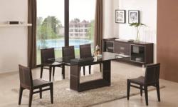 !Free shipping within the 5 boroughs of NYC ONLY!
All other areas must email or call us for a freight quote.
TOLL FREE 1-877- 336-1144
www.allfurniture.ecrater.com
This dining table is named after its main characteristic: Elegance.
The thick glass,