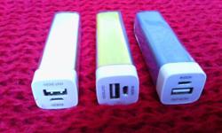 Emergency battery for cellphones, laptop, tablet, almost anything, size of a lipstick u can take it anywhere in your pocket or purse, its really cool, variety of colors available, free shipping..