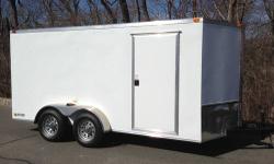 7x14 +2' of V-nose = 16'
CALL 860 202 9310
Located in windsor locks,ct 06096
FEATURES:
Heavy Duty Square Tubing Base Frame
Rear Spring Assisted Ramp Door with (2) Bar Locks for Security, EZ Lube Hinge Pins
14' box space plus V-Nose (TOTAL 16'+ From V