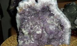 Exceptional and Beautiful Museum Amethyst Geodes Gem Quality. Amethyst like this one form in an air pocket or dug in a volcanic lava flow. They are only found in one area of the world and only in a ten by ten mile location. This geode is a classic example