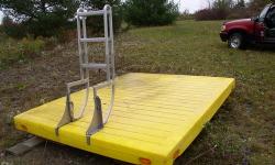 Floating Swimming Platform or Boat Dock. Excellent condition.
Stainless Steel Drop down ladder. Approx 7' x 7'