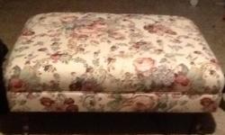 This Laura Ashley style ottoman is in great shape.an excellent accent piece