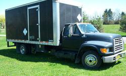Condition: Used
Exterior color: Black
Interior color: Black/Grey
Transmission: 5 spd Manual
Fule type: Diesel
Engine: 6
Drivetrain: RWD
Vehicle title: Clear
DESCRIPTION:
1996 Ford F800 MDT5.9 Cummins turbo diesel, 175 hp pump, 5 speed manual trans, AC