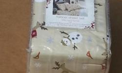 Target Flannel Sheet Set
Full Size
100% Cotton
Machine Wash & Tumble Dry
Fits Mattresses Up To 15-inches Deep
New in Package
Snowmen, Reindeer, Birds & Snowflakes