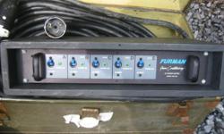 FURMAN ACD-100 Power Distro with installed Cables
The ACD-100 AC Power Distro is an extremely compact, low cost rack-mount power distribution system that is ideal for touring PA systems, touring musical and theatrical acts, mobile recording facilities,
