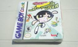 The POWERPUFF GIRLS: PAINT the TOWNSVILLE GREEN for Game Boy Color and Game Boy Advance Systems. New in Package. Rated 'E' for Everyone. Mild animated violence.
The Powerpuff Girls: Paint the Townsville Green features battling Buttercup, who fights and