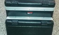 Gator Case GRC 10X6 Slant Top DJ Rack With Folding Laptop Shelf