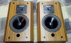 A pair of Genesis Physics Model 11 speakers in near mint shape, and working like new.
Woofers have just been professionally refoamed and restored.
They consist of an 8" woofer and a 1" inverted dome tweeter.
They are a high quality speakers because of the