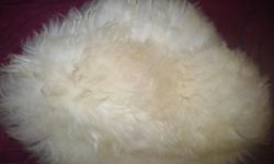 beautiful (hardly worn) genuine italian tuscany white fur jjhat so soft not al dried out like some old furs, this one is nice and suple and in good condition and the inside of it is clean....so pretty - ulltra feminine - you can best reach me at this